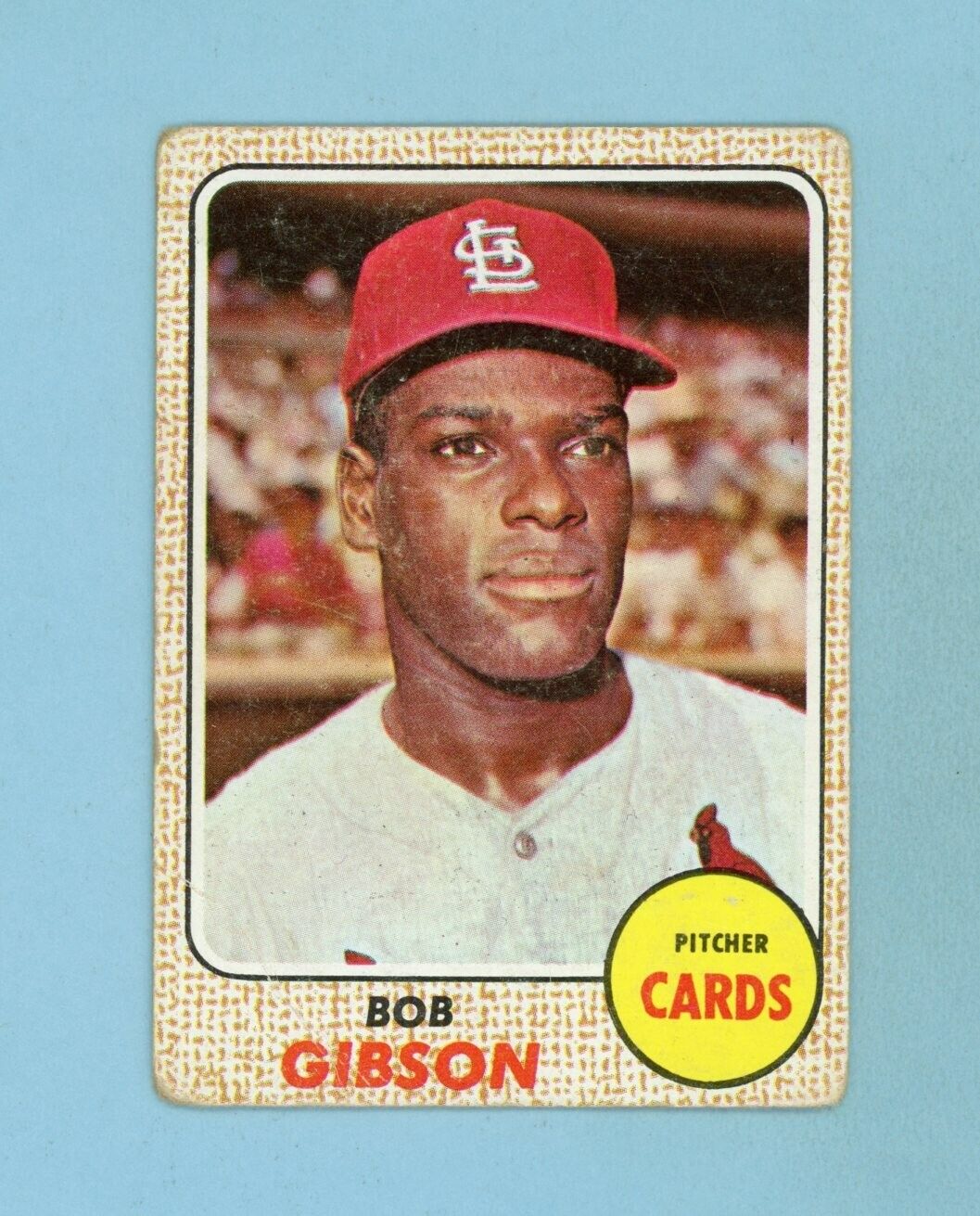 1968 Topps #100 Bob Gibson St. Louis Cardinals Baseball Card Low Grade