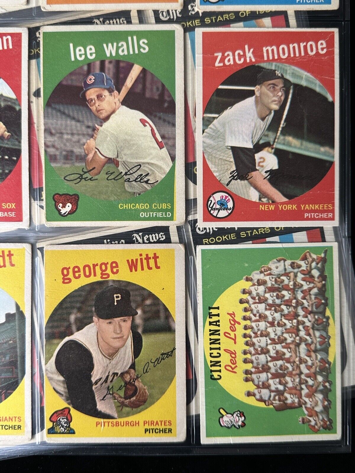 1959 Topps Starter Set Lot of 270 Diff. Baseball Cards w/ 15 HOFers- Low Grade