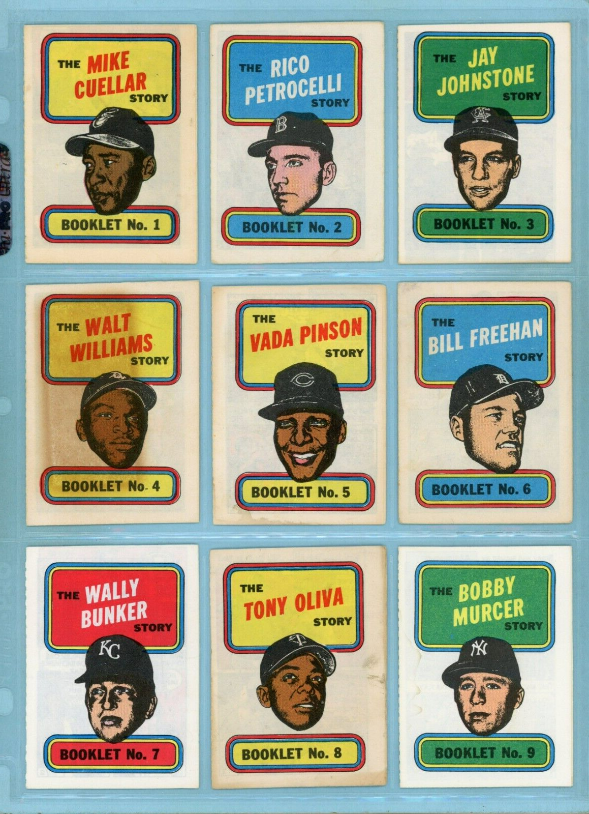 1970 Topps Story Booklets Complete Set of 24 Low Grade