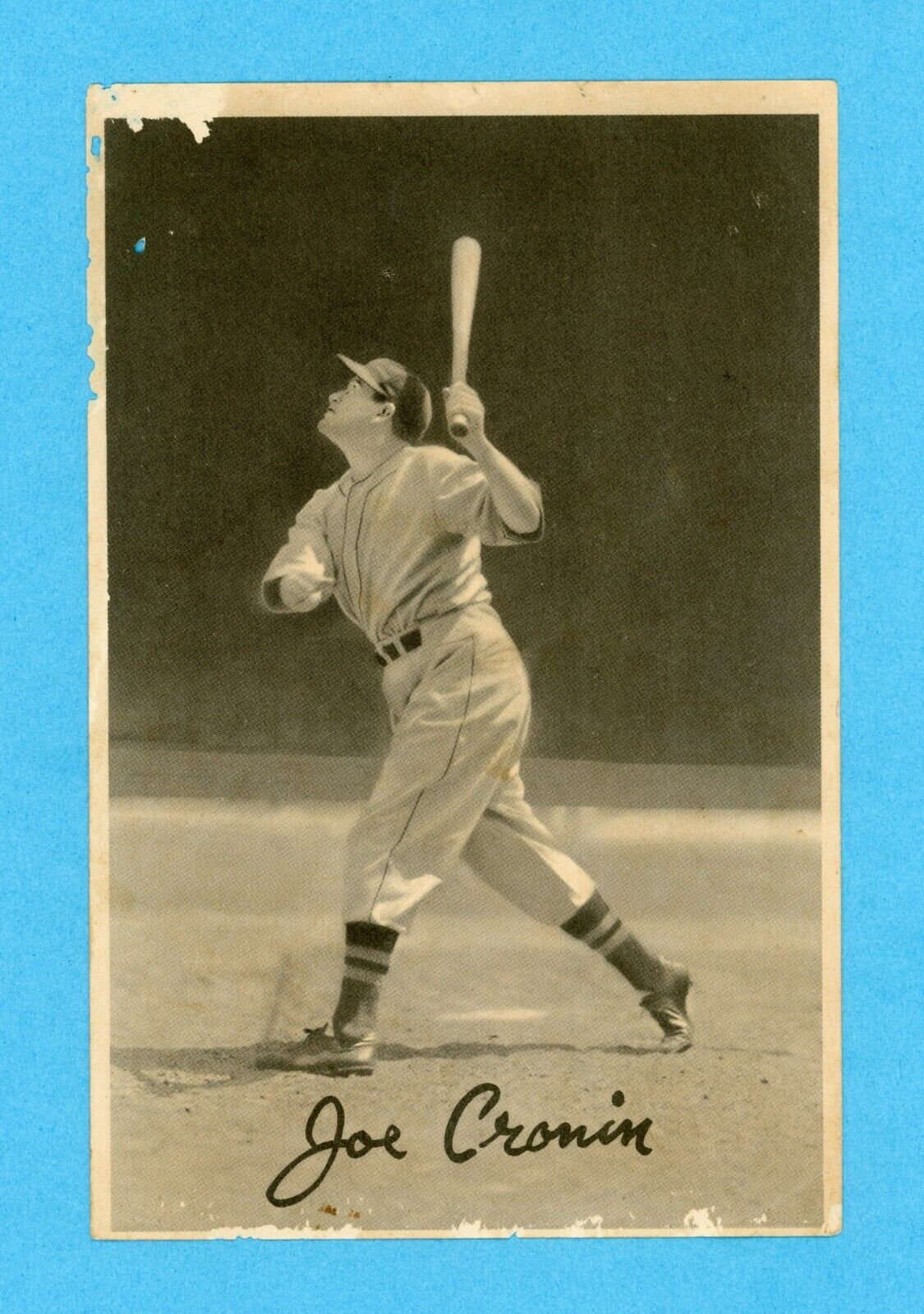 1939 Goudey Premium R303-B Joe Cronin Boston Red Sox Baseball Photo Low Grade