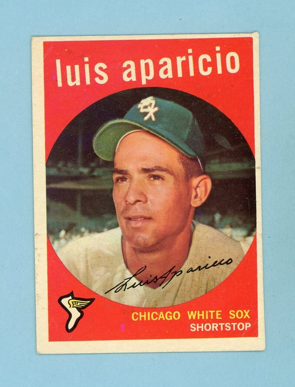 1959 Topps #310 Luis Aparicio Chicago White Sox Baseball Card EX app wrks