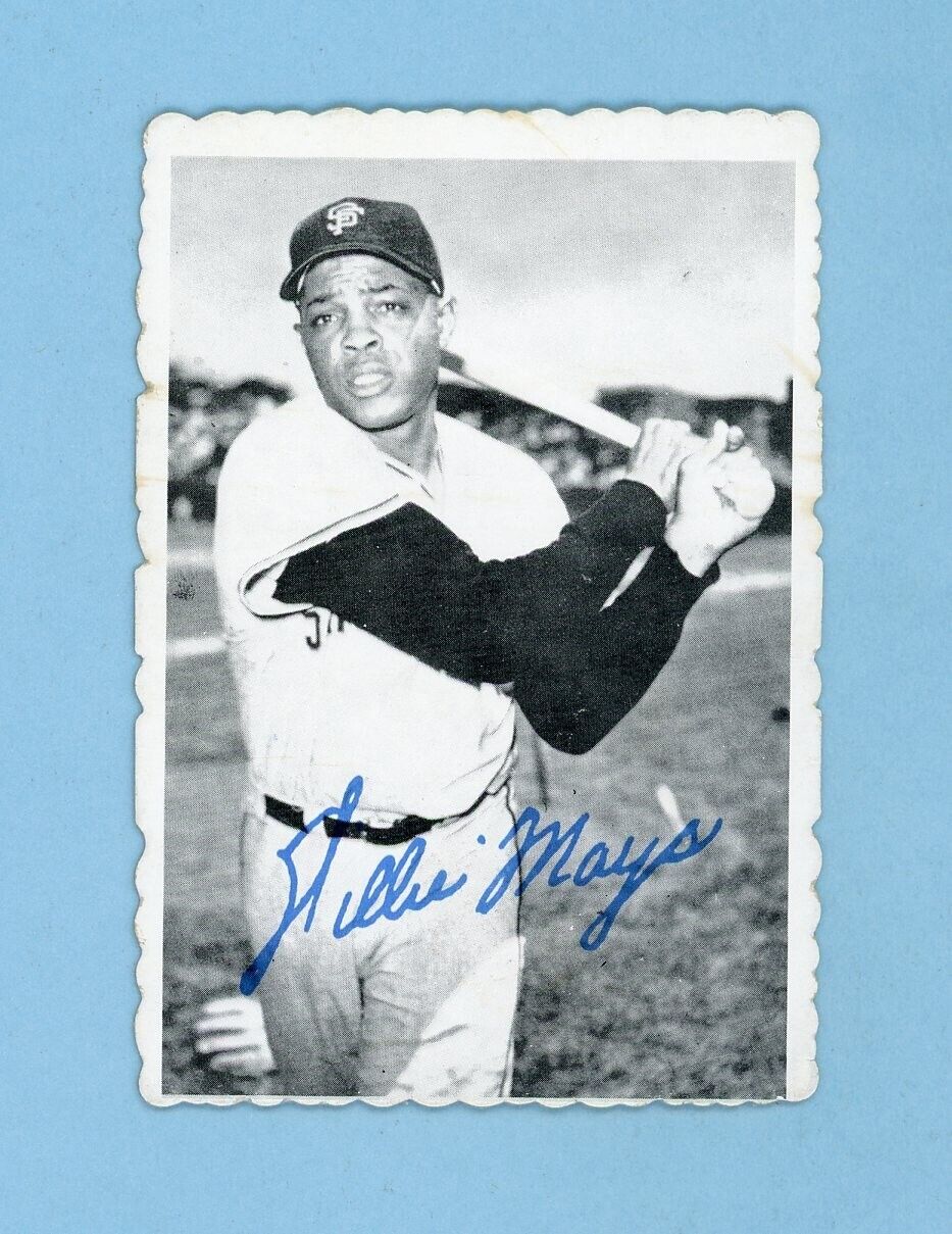 1969 Topps Deckle Edge #33 Willie Mays San Francisco Giants Baseball Card EX o/c