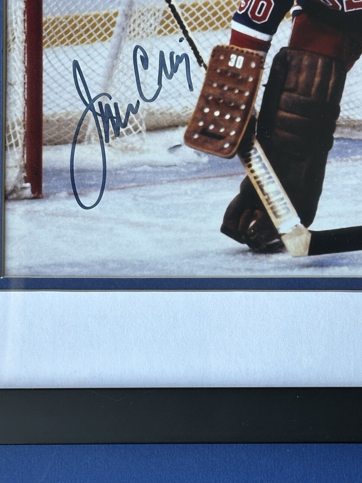 Jim Craig 1980 USA Olympic Goalie SIGNED Matted & Framed 8x10 Photo w/ LOA