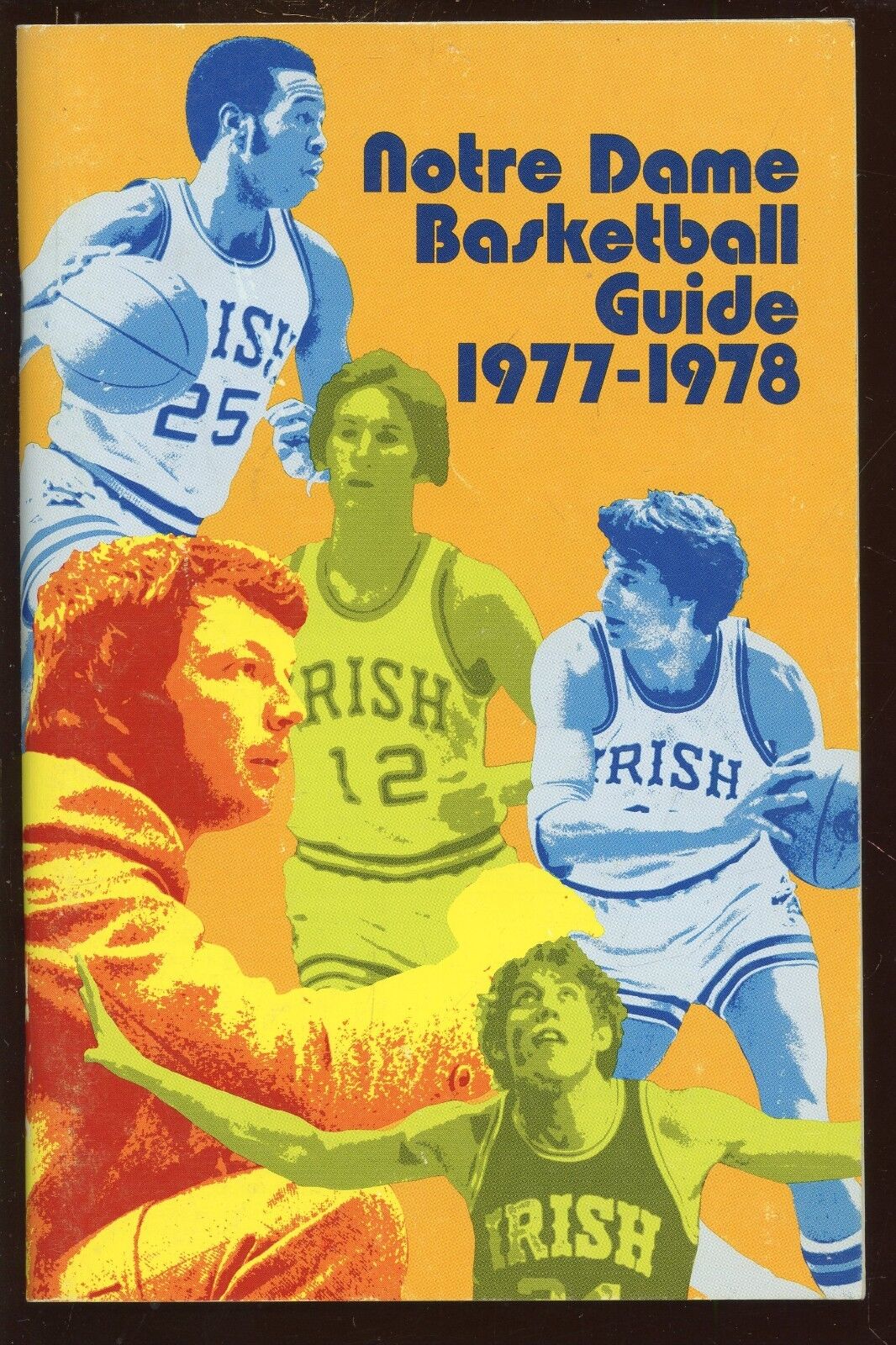 1977/1978 NCAA Basketball Notre Dame Yearbook With Bill Lambeer EX+