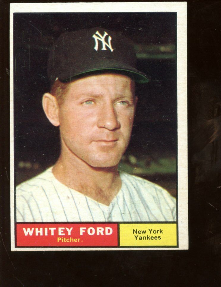 1961 Topps Baseball Card #160 Whitey Ford New York Yankees NRMT