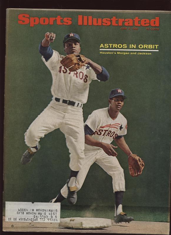 1966 Sports Illustrated Magazine Joe Morgan Cover EX+