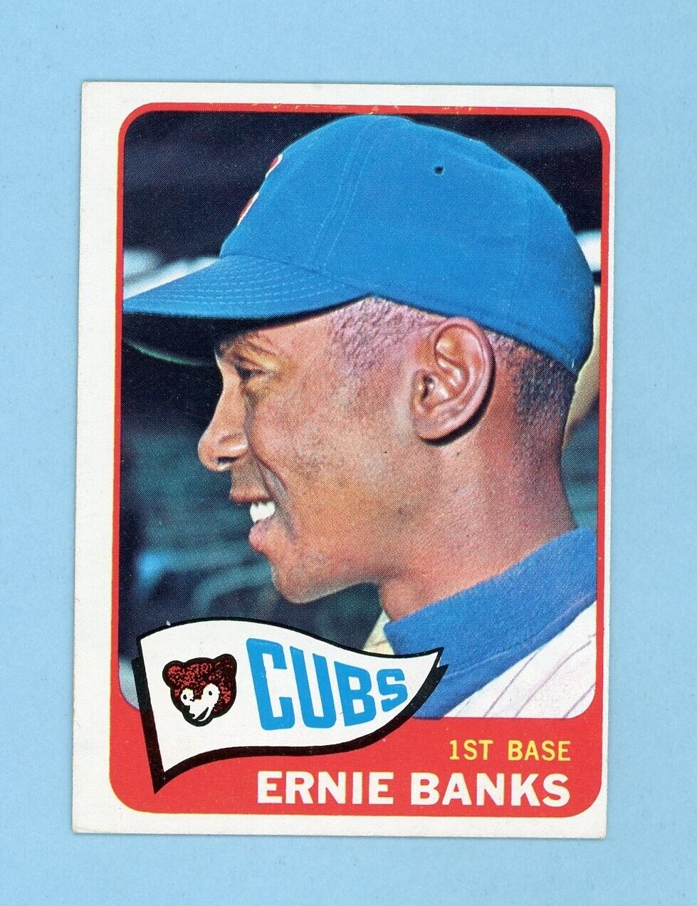 1965 Topps #510 Ernie Banks Chicago Cubs Baseball Card EX - EX+ o/c