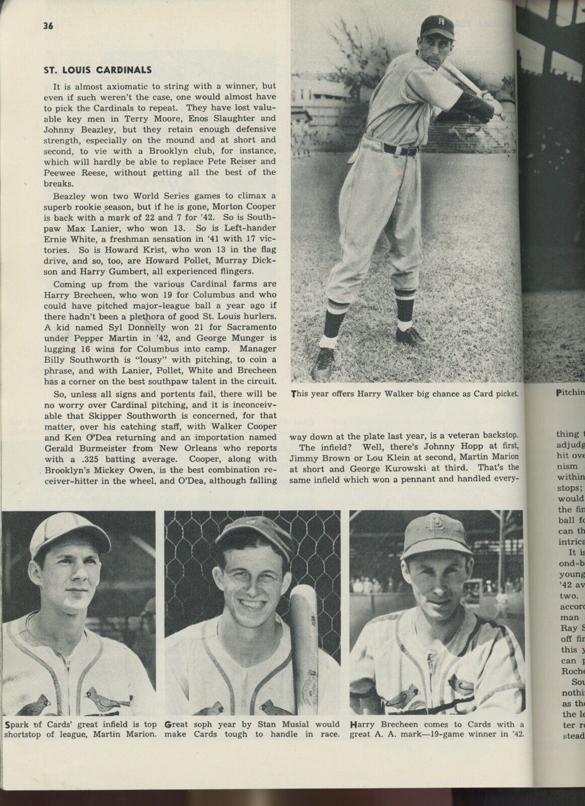 1943 Street & Smith's Baseball Yearbook • Intact, 98 Pages