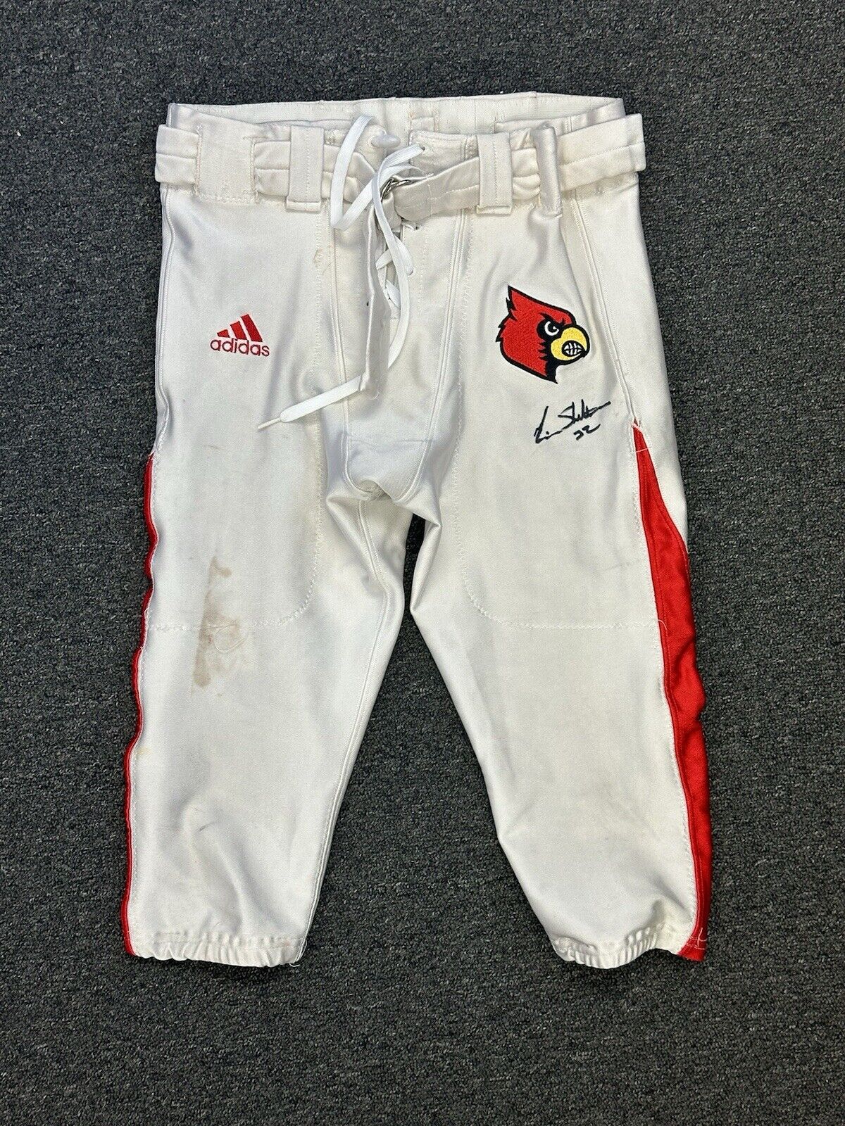 2003 Eric Shelton Louisville RB #32 SIGNED GAME USED NCAA College Football Pants