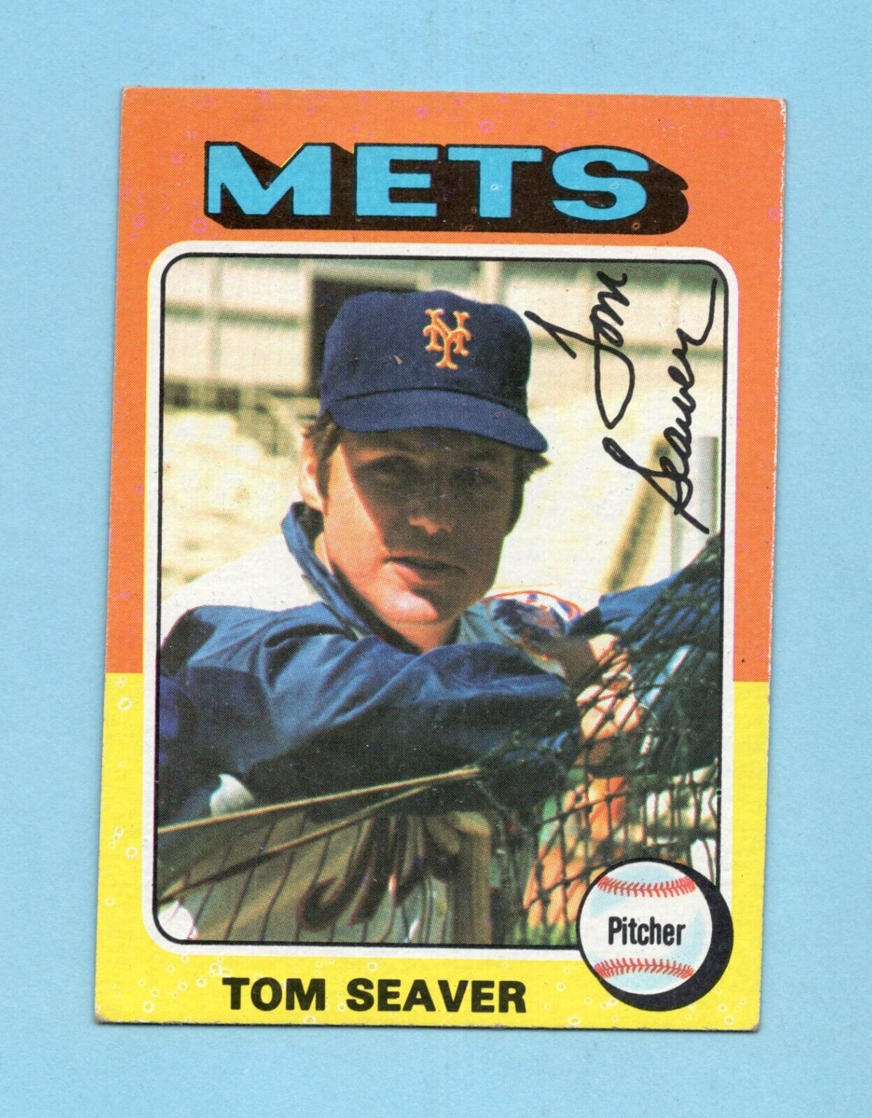 1975 Topps #370 Tom Seaver New York Mets Baseball Card EX