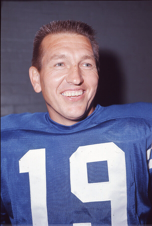 Original 1970s Johnny Unitas Baltimore Colts 2 1/4" x 3 1/4" Color Transparency