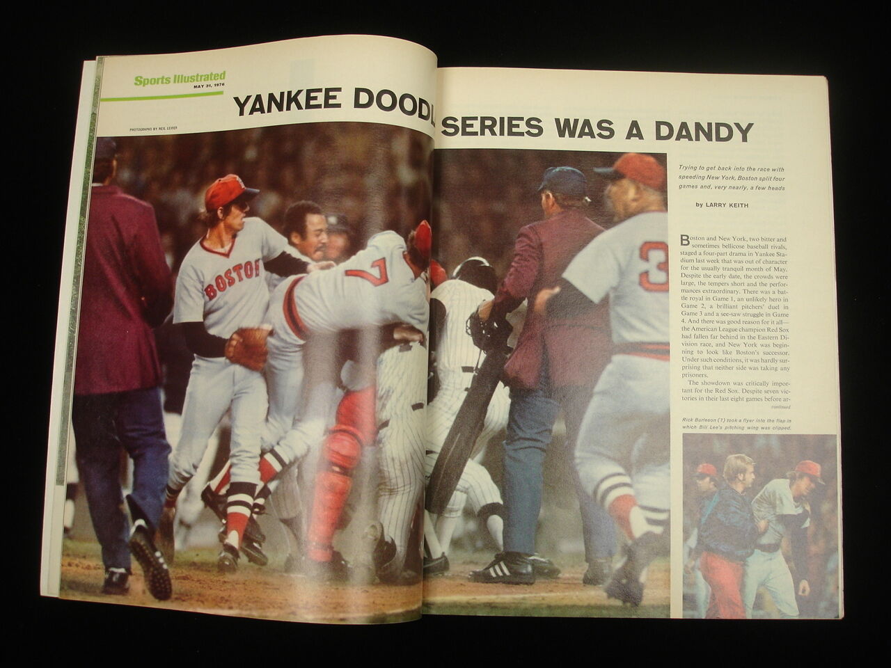 May 31, 1976 Sports Illustrated Magazine - Yankees vs. Red Sox Cover
