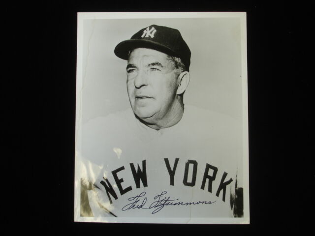 8x10 Photograph Fred Fitzsimmons Autographed B & E Hologram