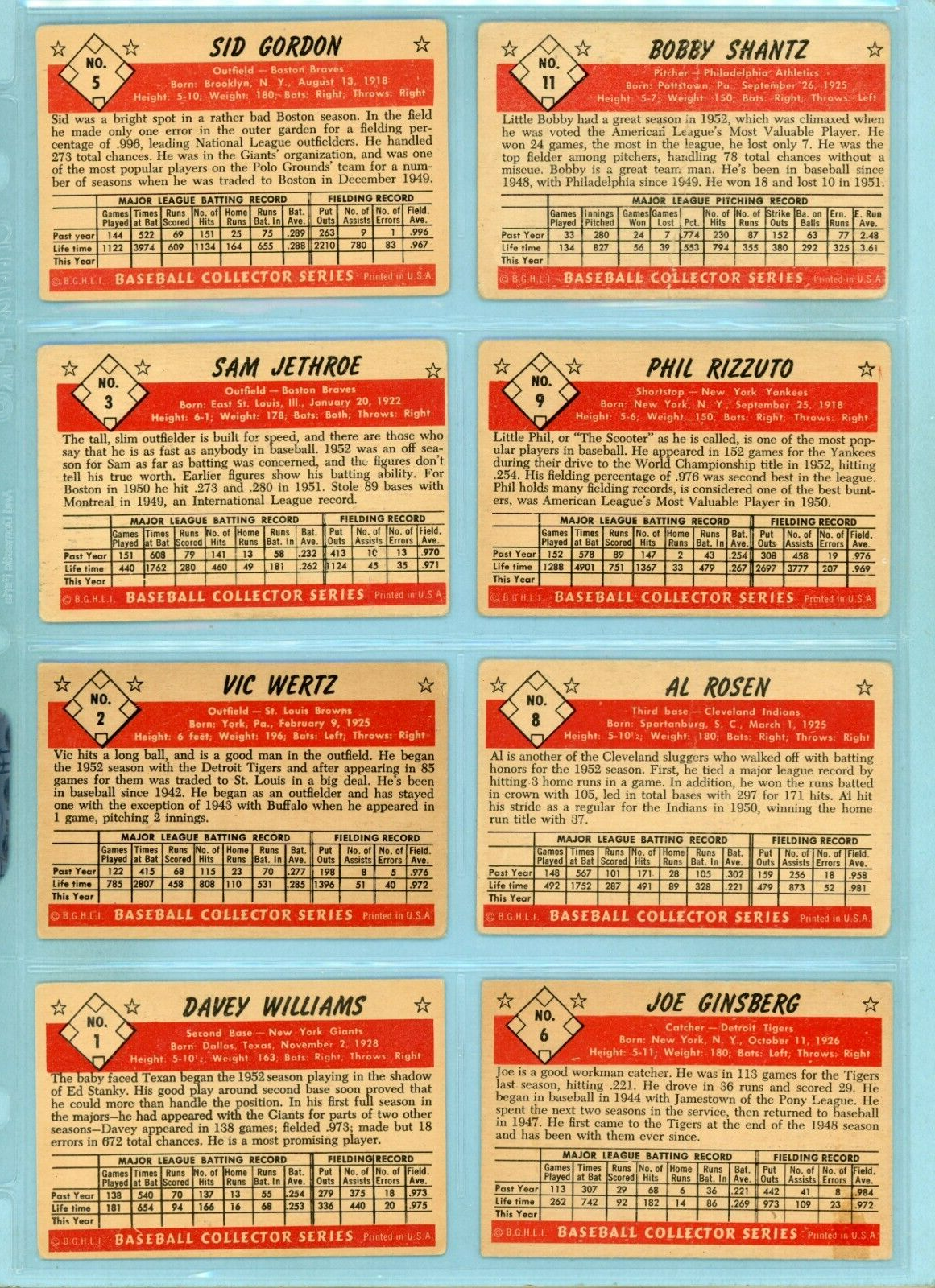 1953 Bowman Color Starter Set Lot of 107 Different Baseball Cards Low Grade