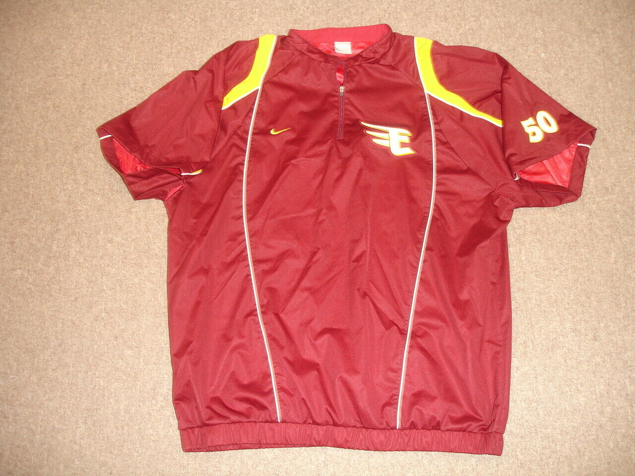 2009 Matt Childers Tohoku Rakuten Golden Eagles Nike Short Sleeve Windbreaker 