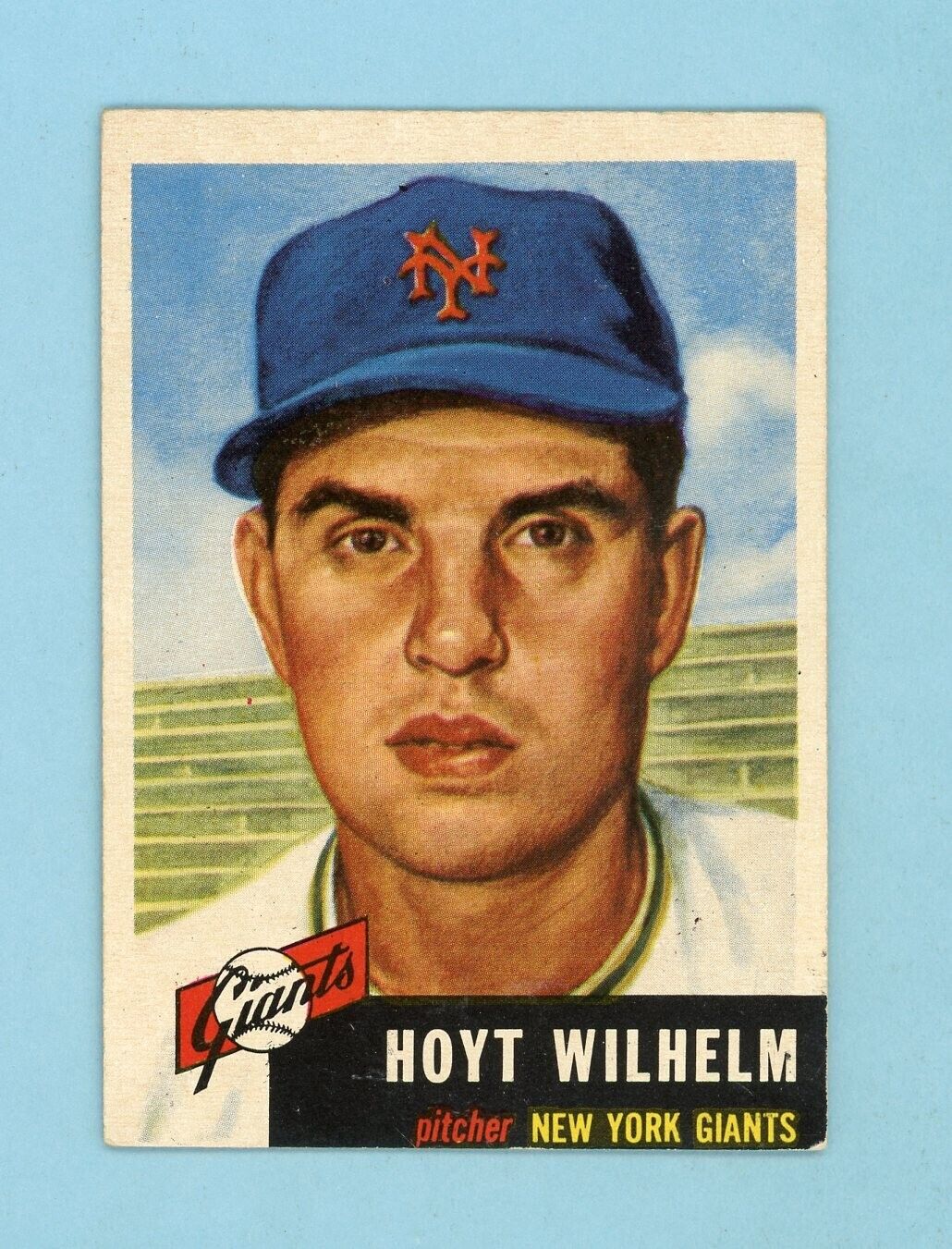 1953 Topps #151 Hoyt Wilhelm New York Giants Baseball Card EX+ o/c