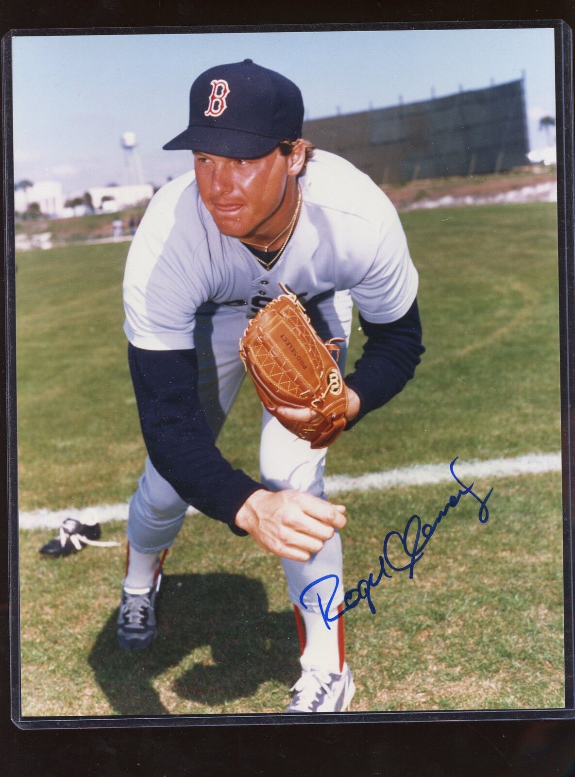 Roger Clemens Boston Red Sox Follow Through 8 X 10 Autographed Photo Hologram