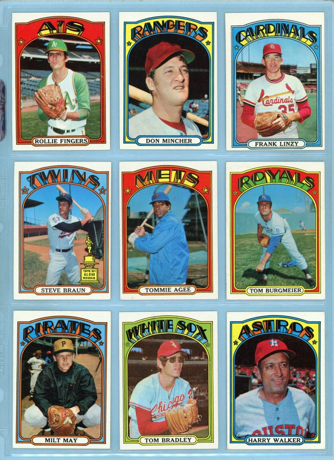 1972 Topps Baseball Starter Set Lot of 452 Different (#1-525 range w/ Stars) EM