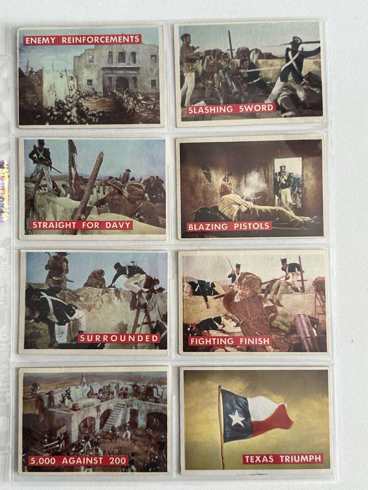 1956 Topps Davy Crockett Non-Sports Complete Green Backs Set of 80 VG-EX/EX