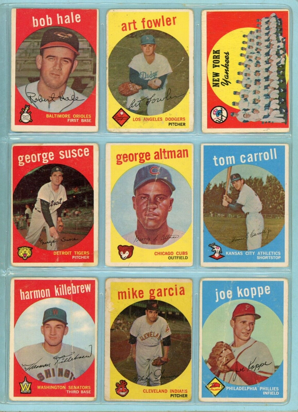 1959 Topps Starter Set Lot of 56 Different High Number Baseball Cards Low Grade