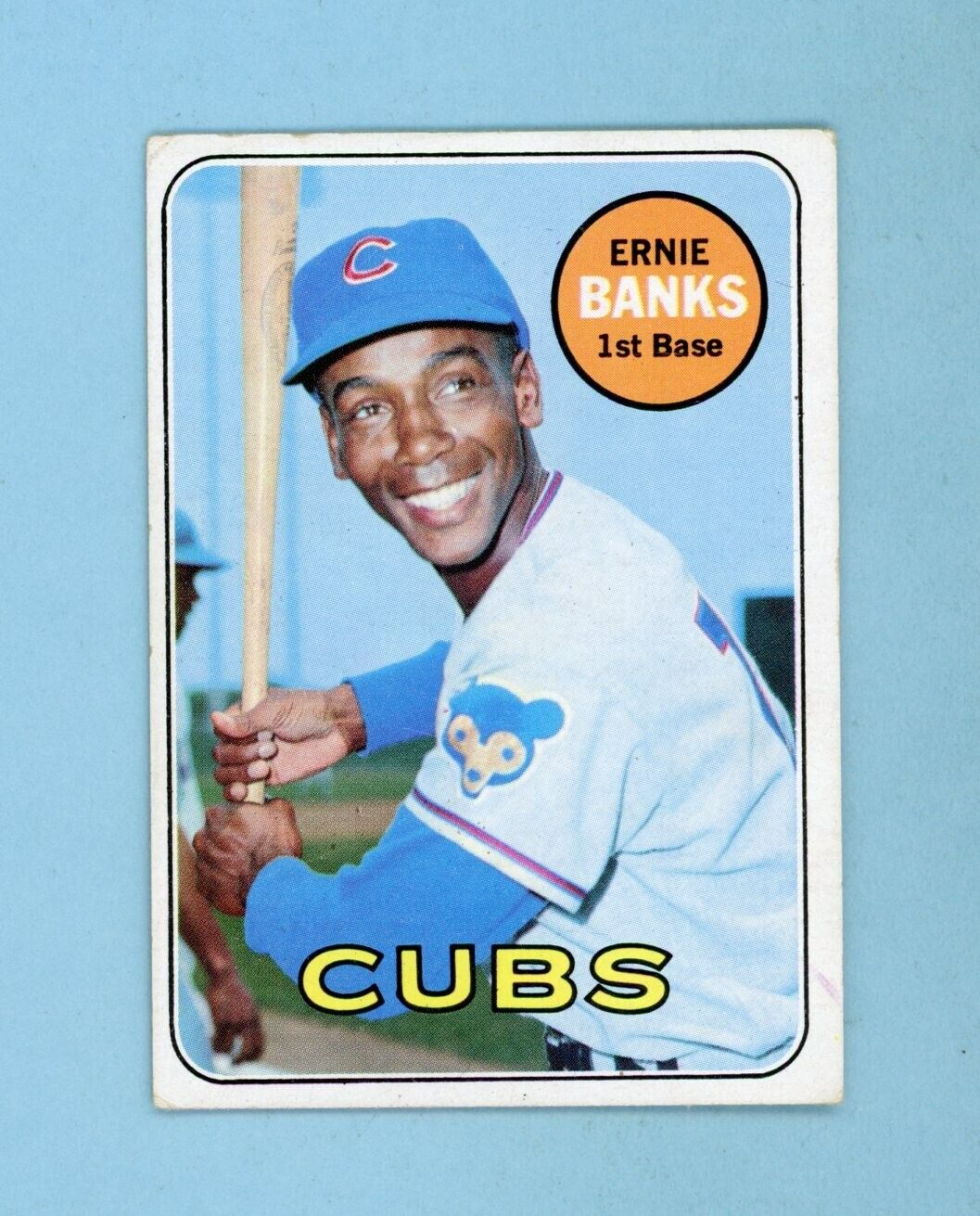 1969 Topps #20 Ernie Banks Chicago Cubs Baseball Card Vg/Ex