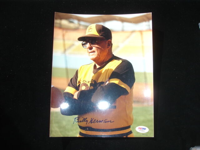 Billy Herman PSA/DNA Autographed 8x10