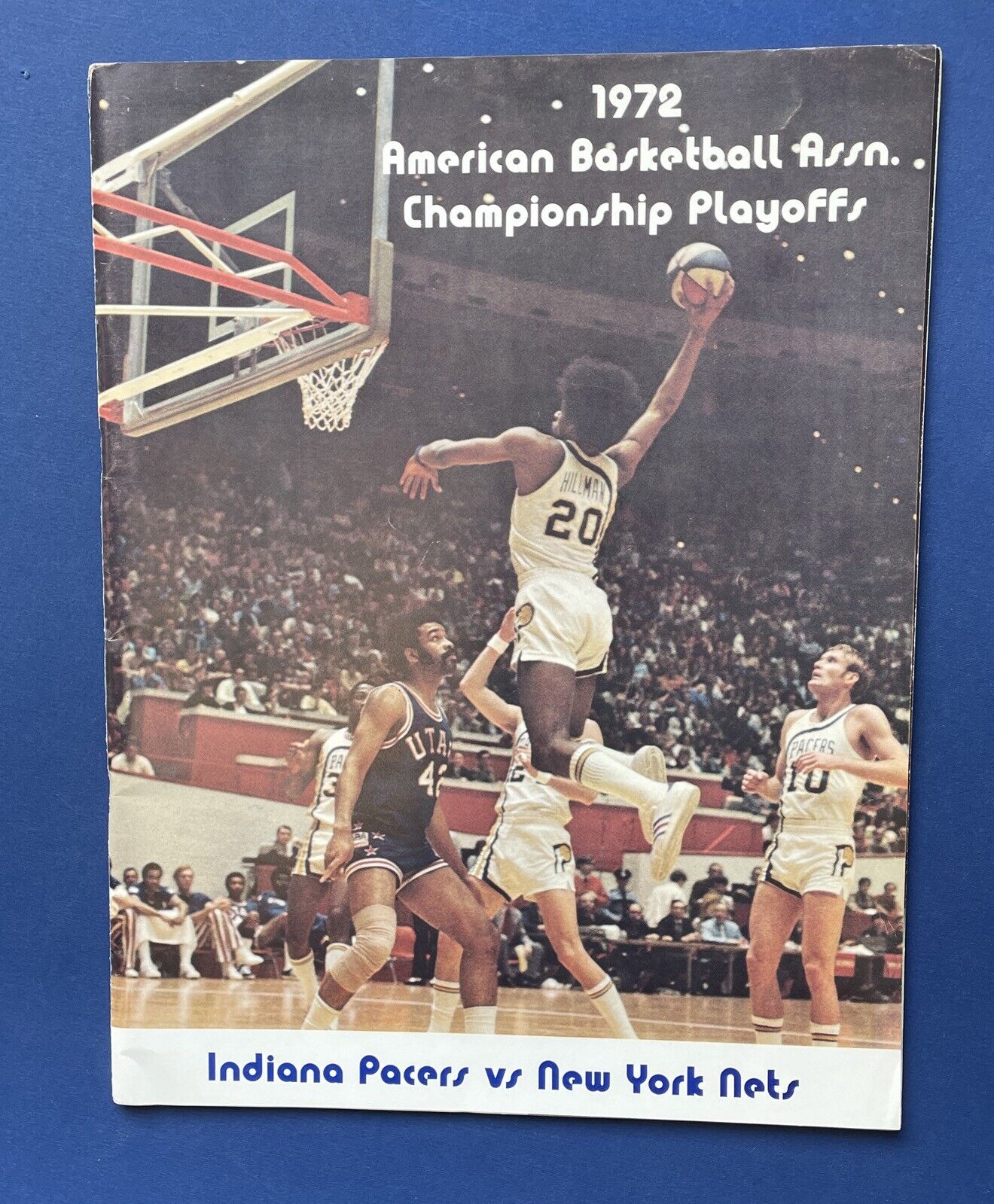 1972 ABA Championship Program New York Nets @ Indiana Pacers • Scored Game #2