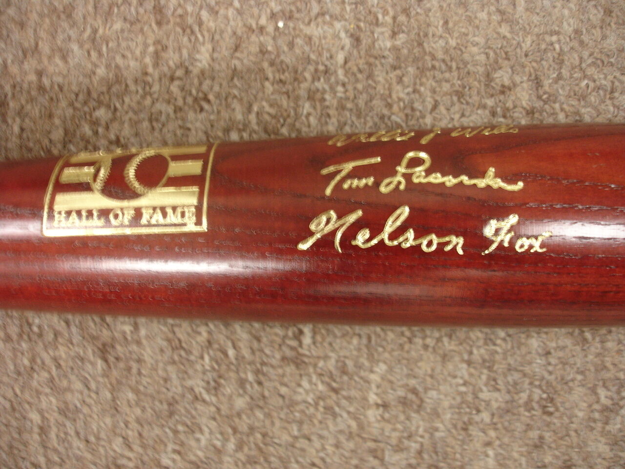 August 3, 1997 National Baseball Hall of Fame Inductees Commemorative Bat