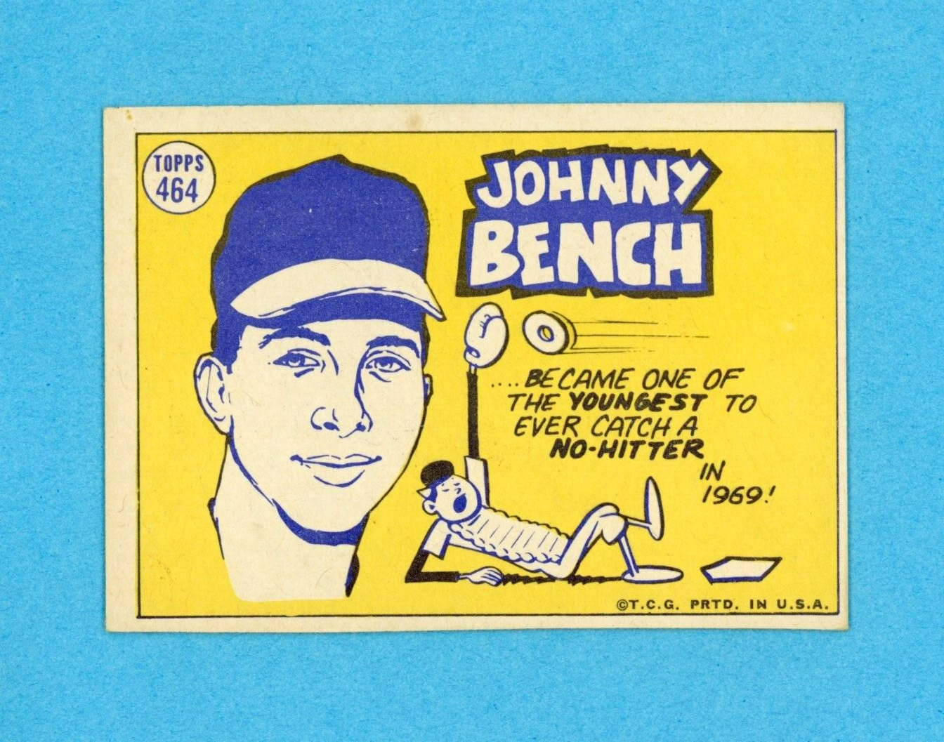 1970 Topps #464 Johnny Bench All-Star Cincinnati Reds Baseball Card EX+