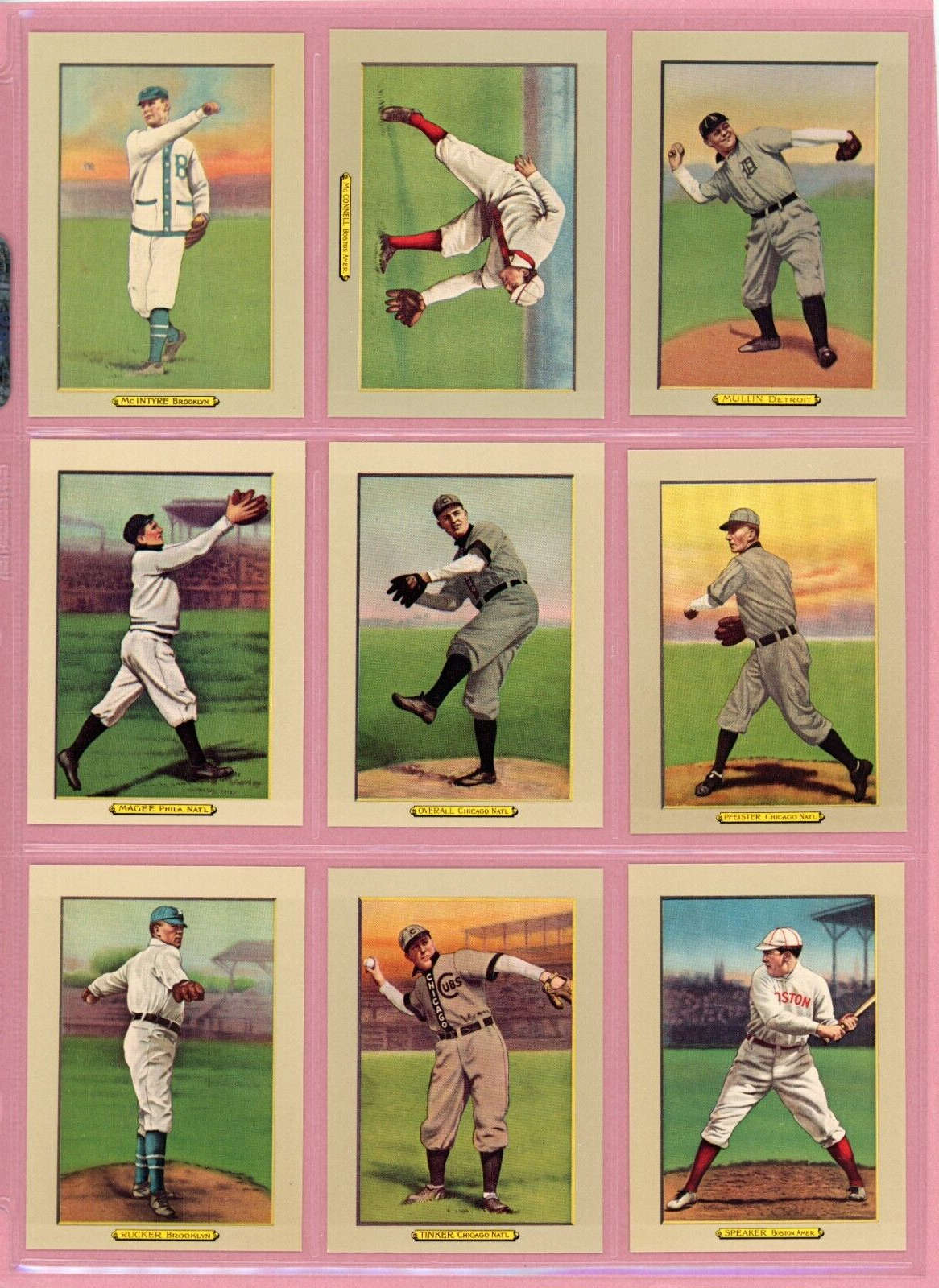 1982 Galasso Turkey Red Reprints Complete Set of 100 Baseball Cards NM