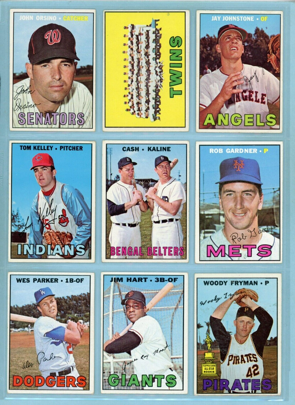 1967 Topps Starter Set Lot of 212 Different Baseball Cards Vg/Ex - EX