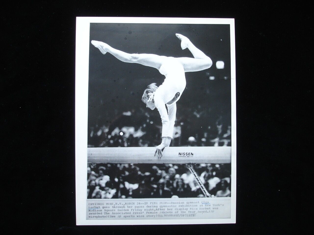 Lot of 5 Original 1970's Olga Korbut Wire Photographs