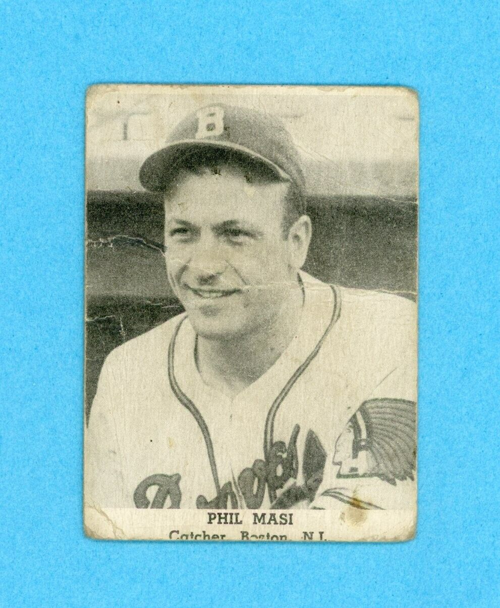 1947 Tip Top Bread Phil Masi Boston Braves Baseball Card Low Grade