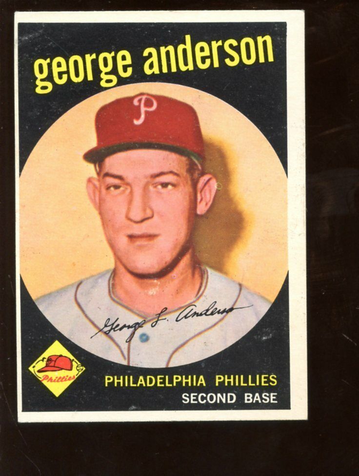 1959 Topps Baseball Card #338 George Sparky Anderson Rookie EX-MT