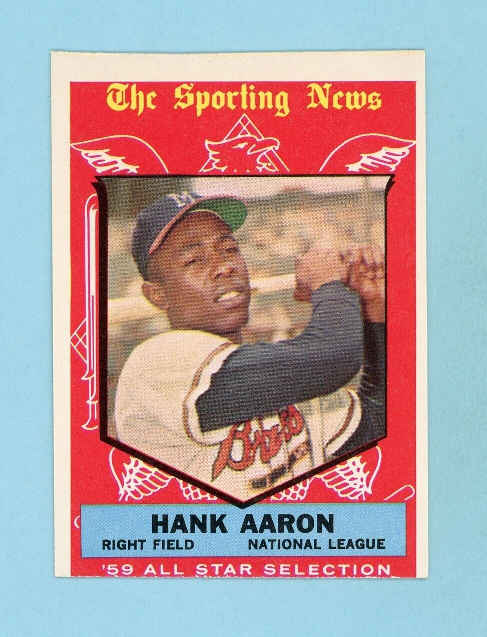 1959 Topps #561 Hank Aaron All-Star Milwaukee Braves Baseball Card Ex/Mt o/c