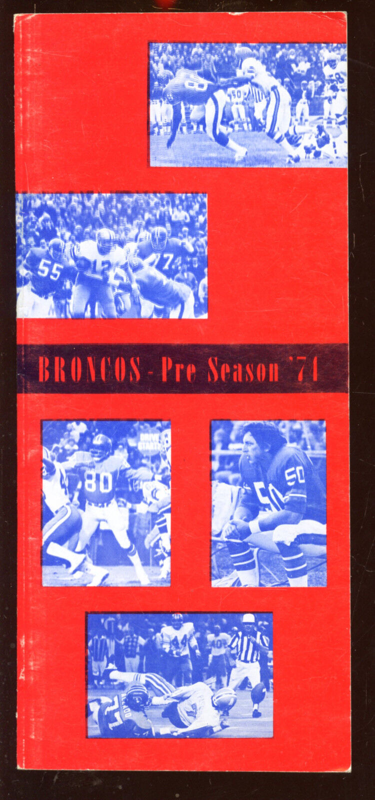 1971 NFL Football Denver Broncos Pre Season Media Guide EX+