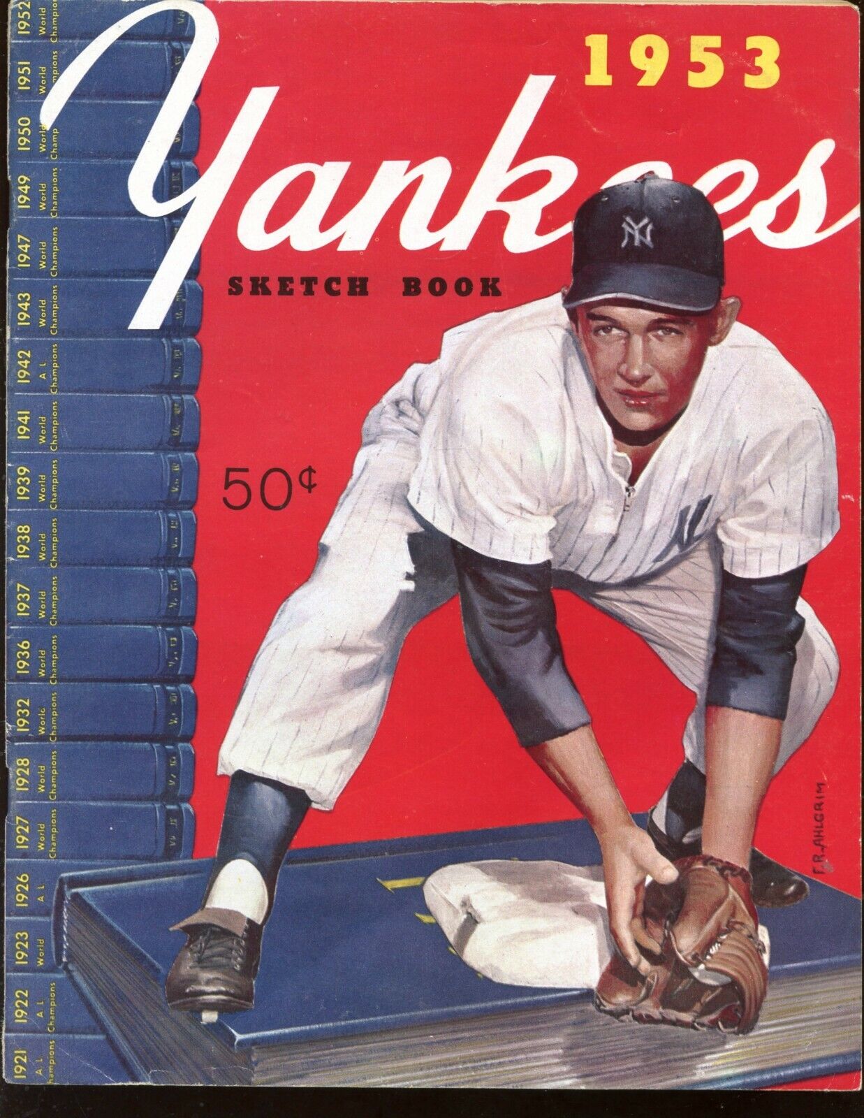 1953 New York Yankees Yearbook EX