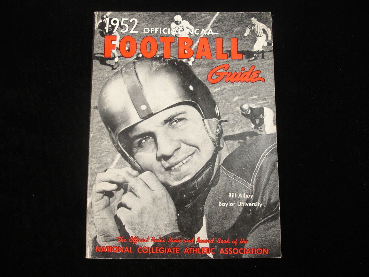 1952 Official NCAA Football Guide - Bill Athey Cover