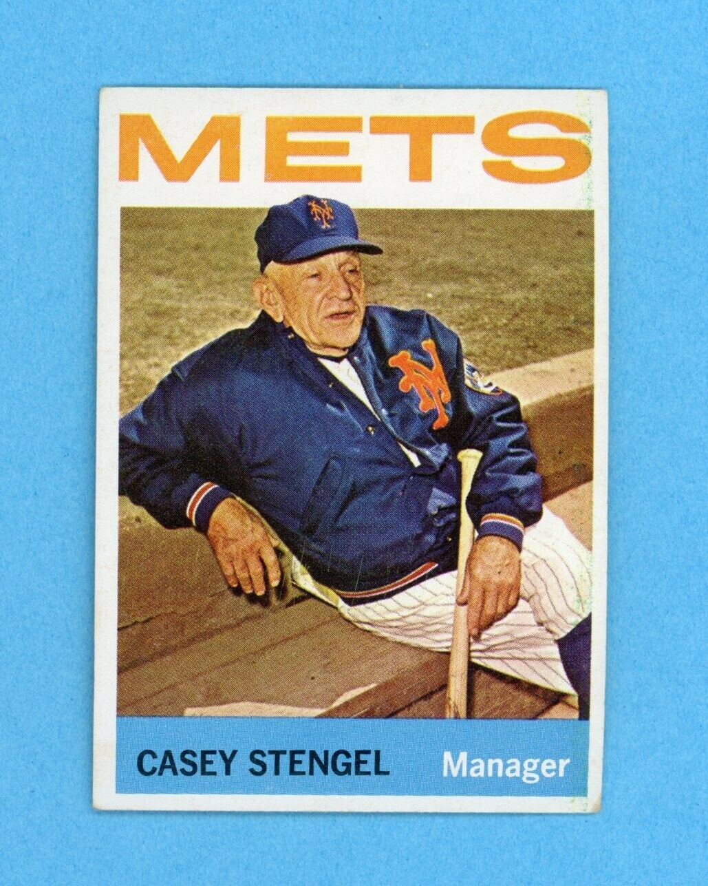 1964 Topps #324 Casey Stengel New York Mets Baseball Card Vg/Ex