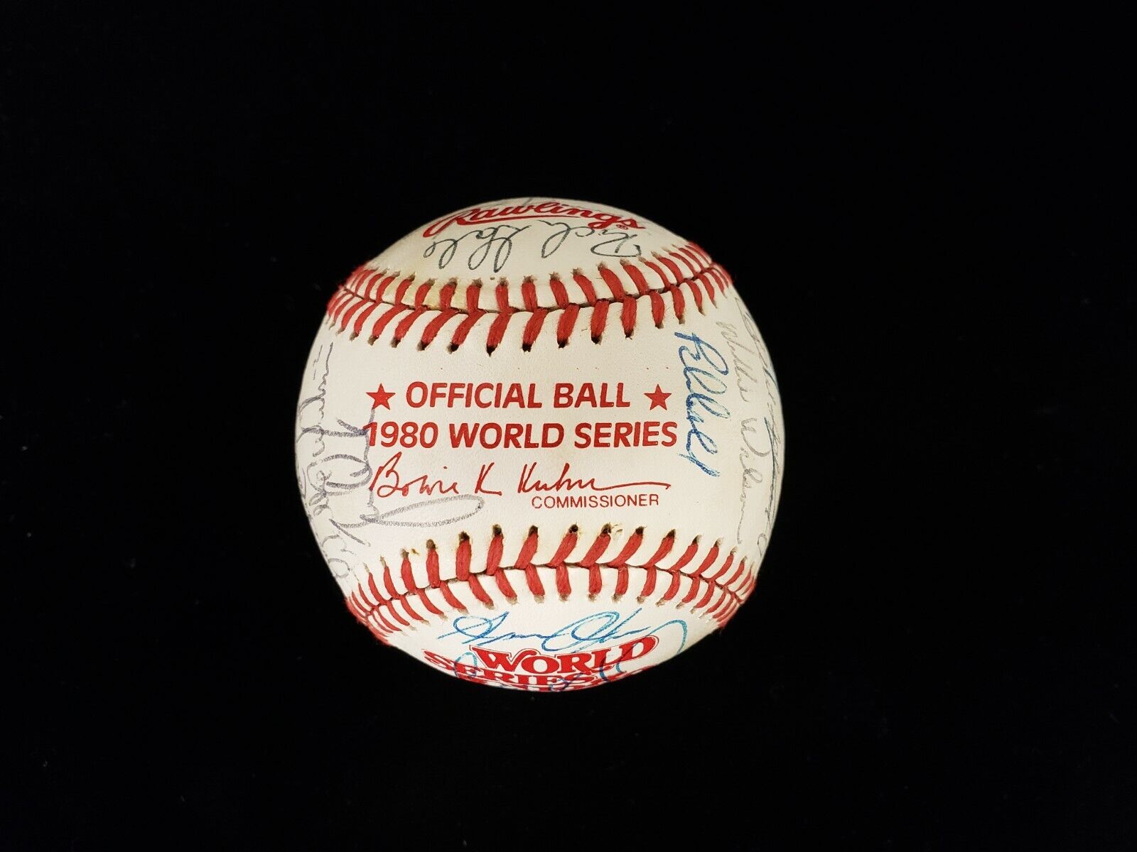 1980 Kansas City Royals Autographed Official World Series Baseball 29 sigs 