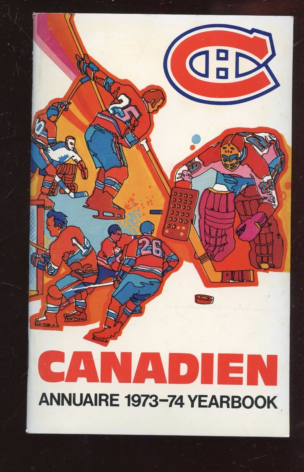 1973/1974 NHL Hockey Montreal Canadians Yearbook EXMT