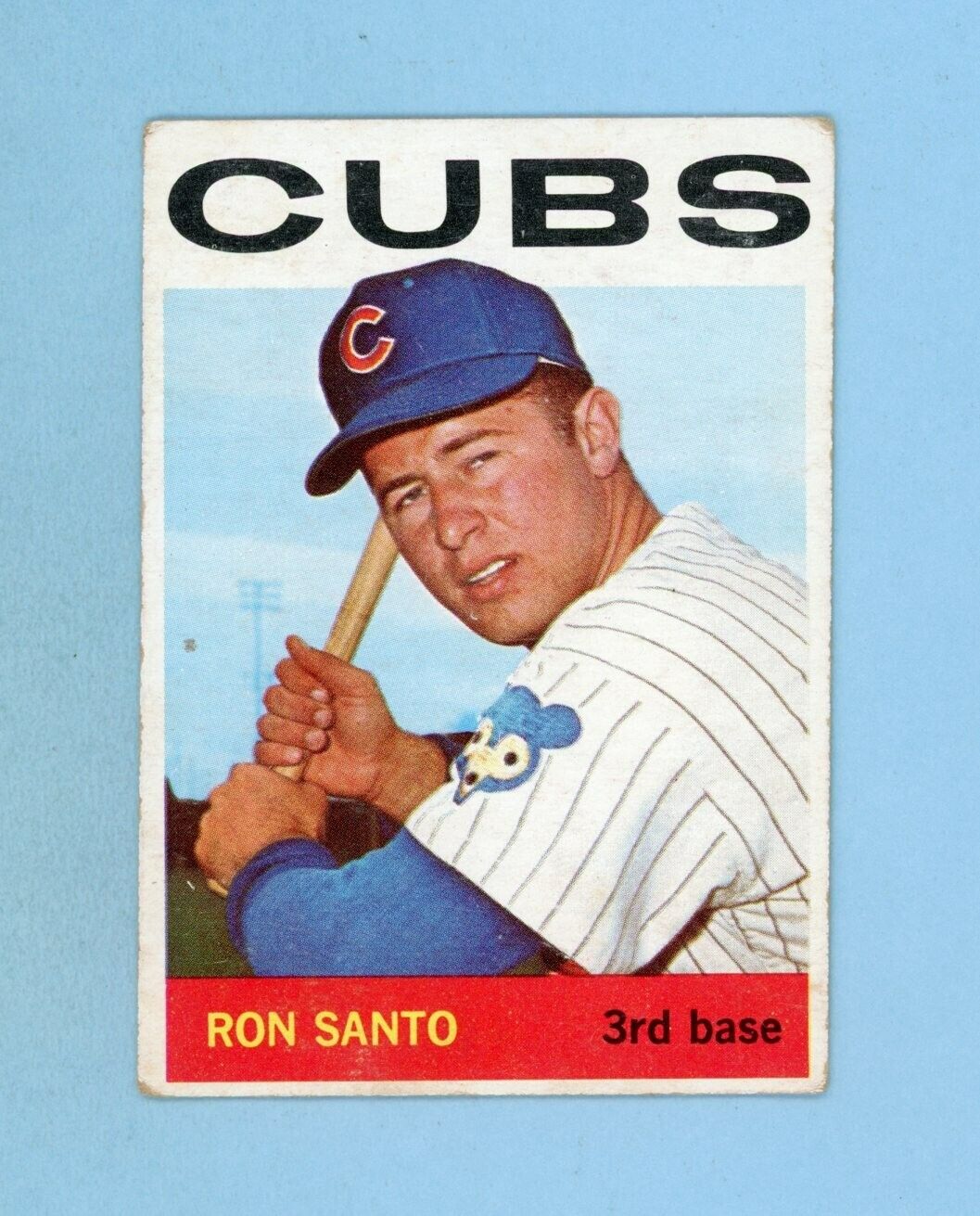 1964 Topps #375 Ron Santo Chicago Cubs Baseball Card Vg-Vg+