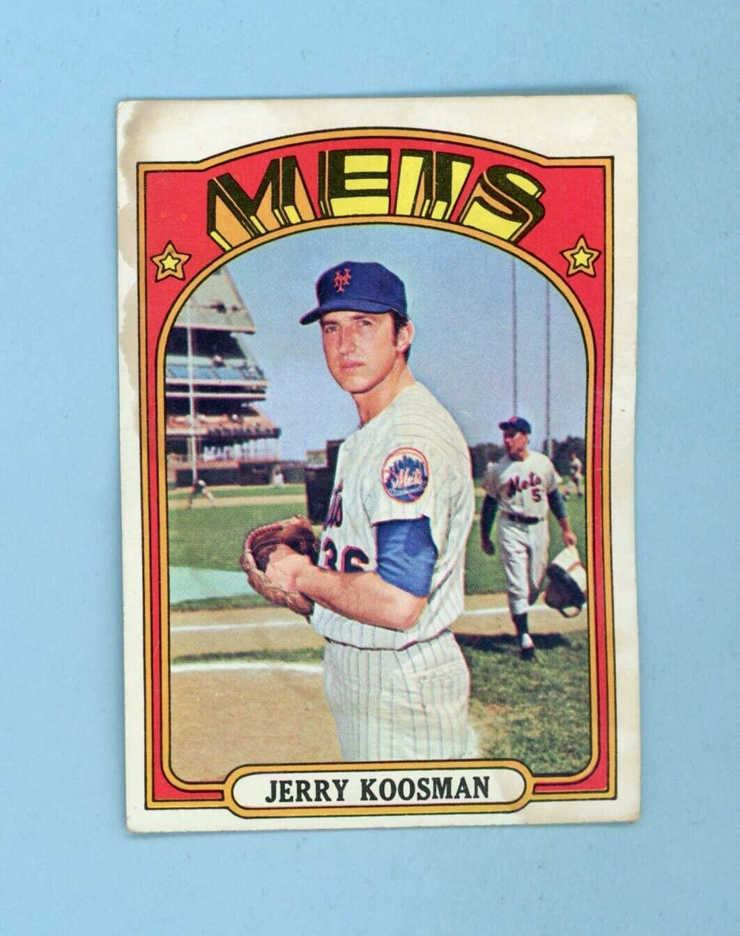 1972 Topps #697 Jerry Koosman New York Mets High Number Baseball Card Low Grade