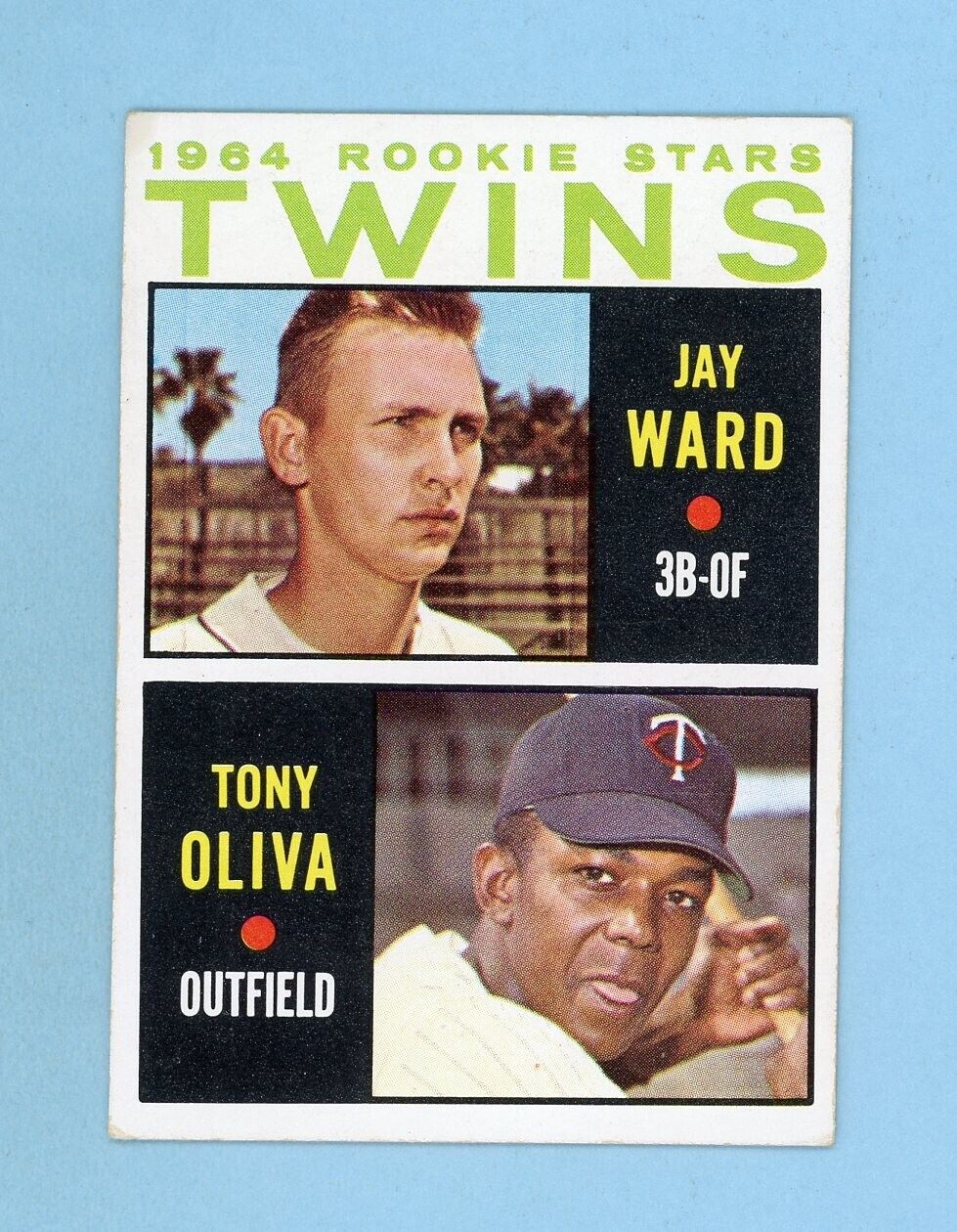 1964 Topps #116 Tony Oliva Jay Ward Minn Twins Rookie Baseball Card EX twstlc