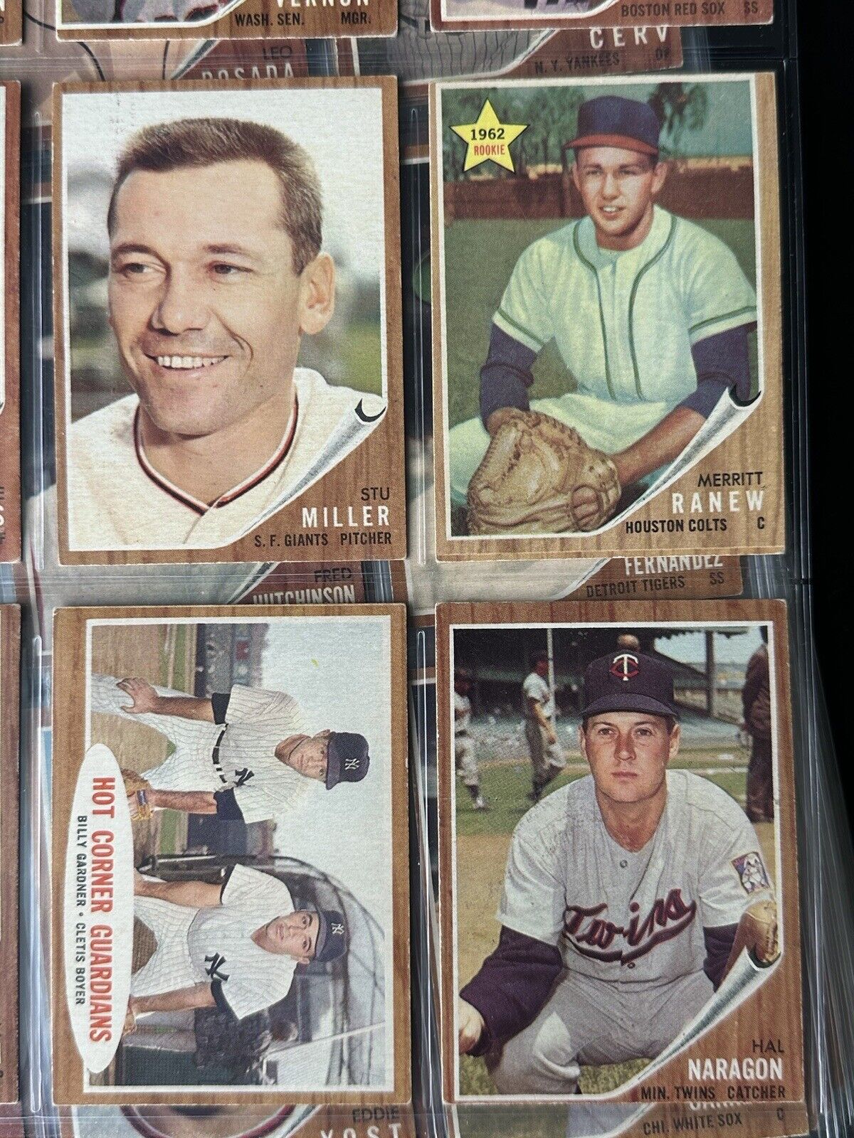 1962 Topps Starter Set Lot of 232 Different Baseball Cards w/Semi Stars Weak EX