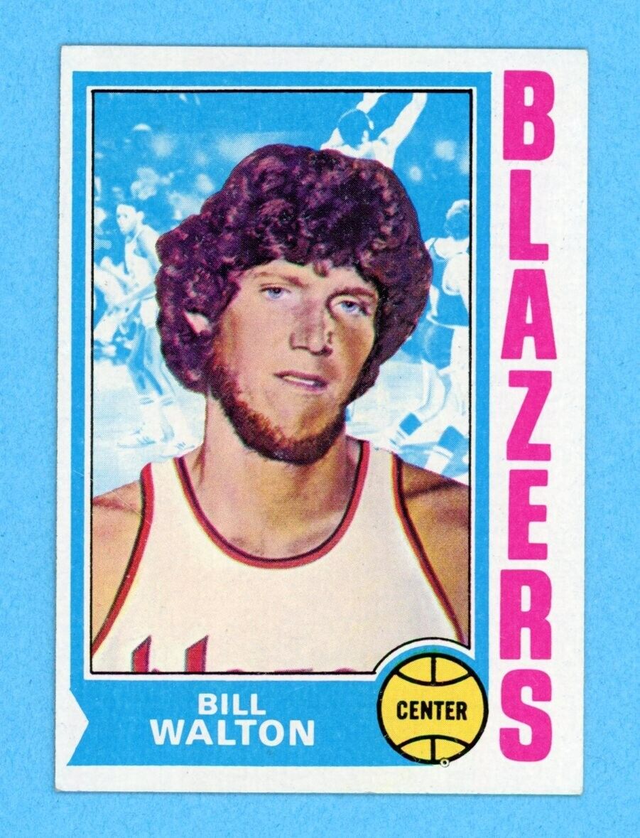 1974-75 Topps #39 Bill Walton Portland Trail Blazers Rookie Basketball Card E/M