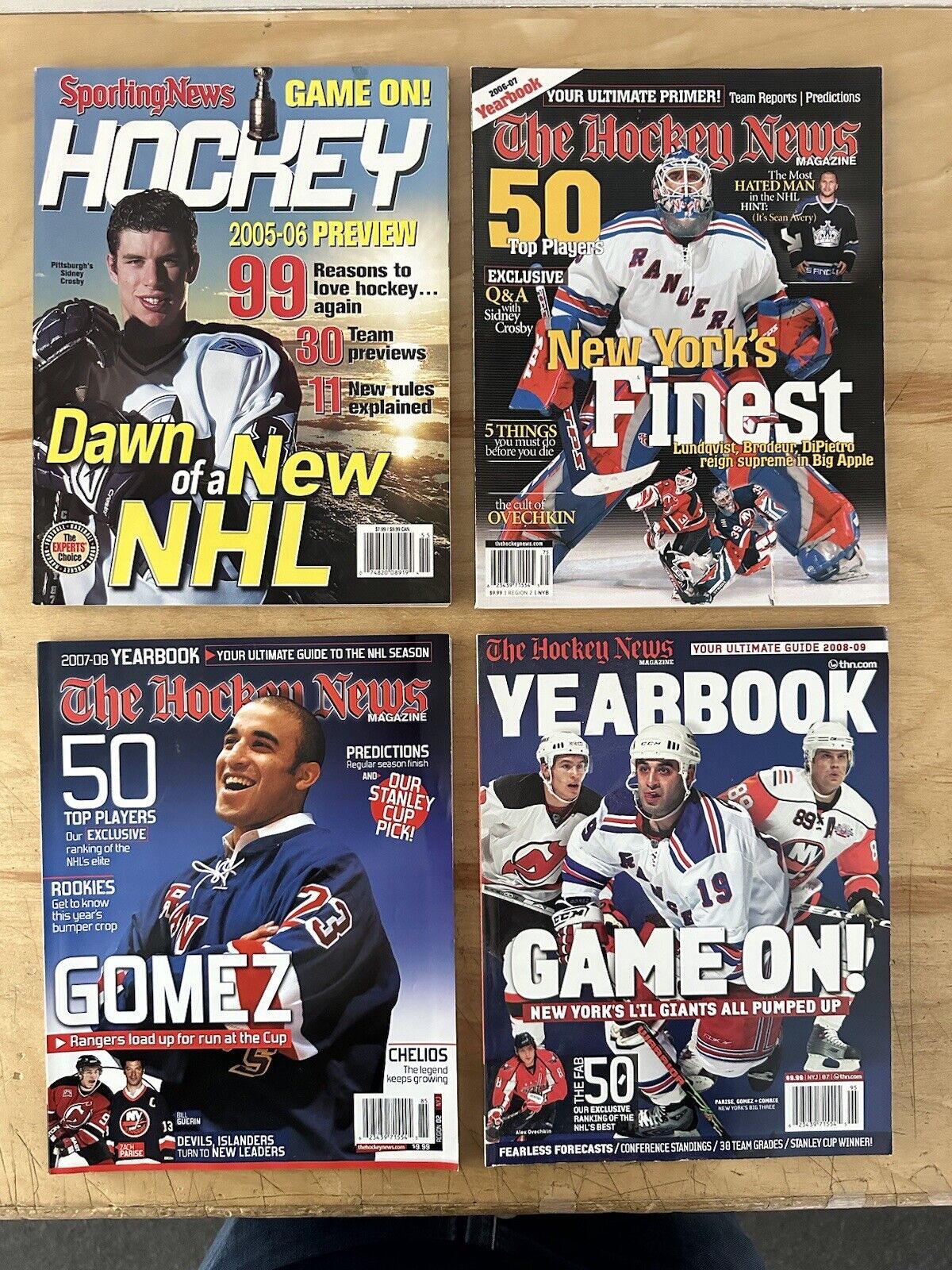 Lot of 17 Different 1989-2009 The Hockey News Annual Hockey Yearbooks EM-NM