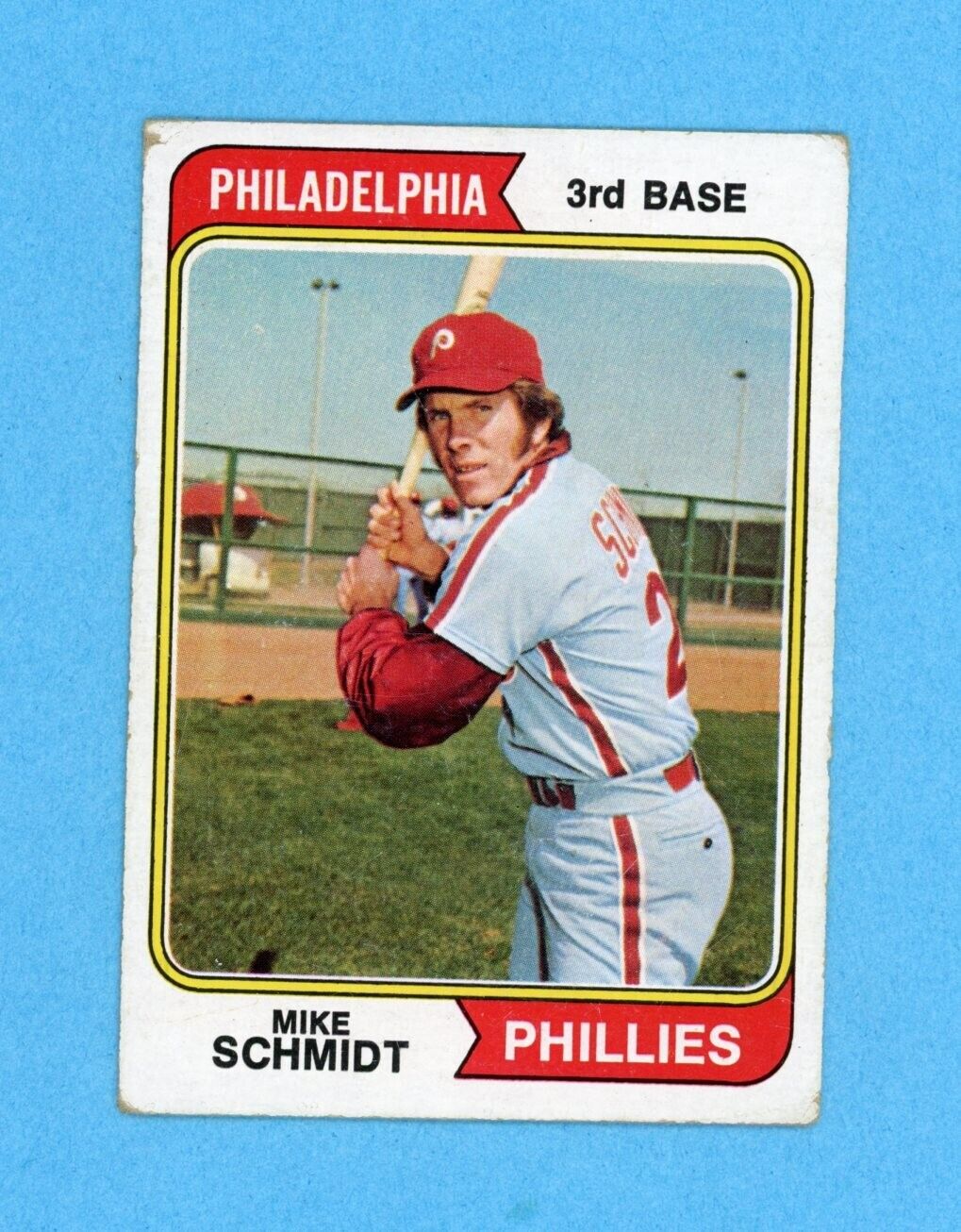 1974 Topps #283 Mike Schmidt Philadelphia Phillies Baseball Card VG