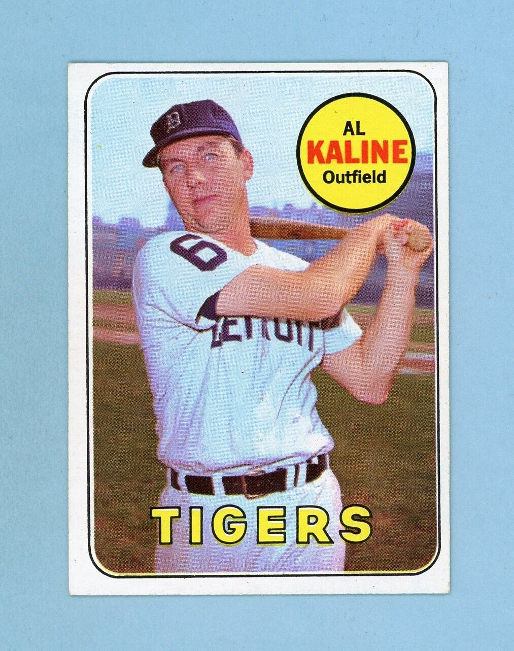 1969 Topps #410 Al Kaline Detroit Tigers Baseball Card EX+ - Ex/Mt app wk/cr trc