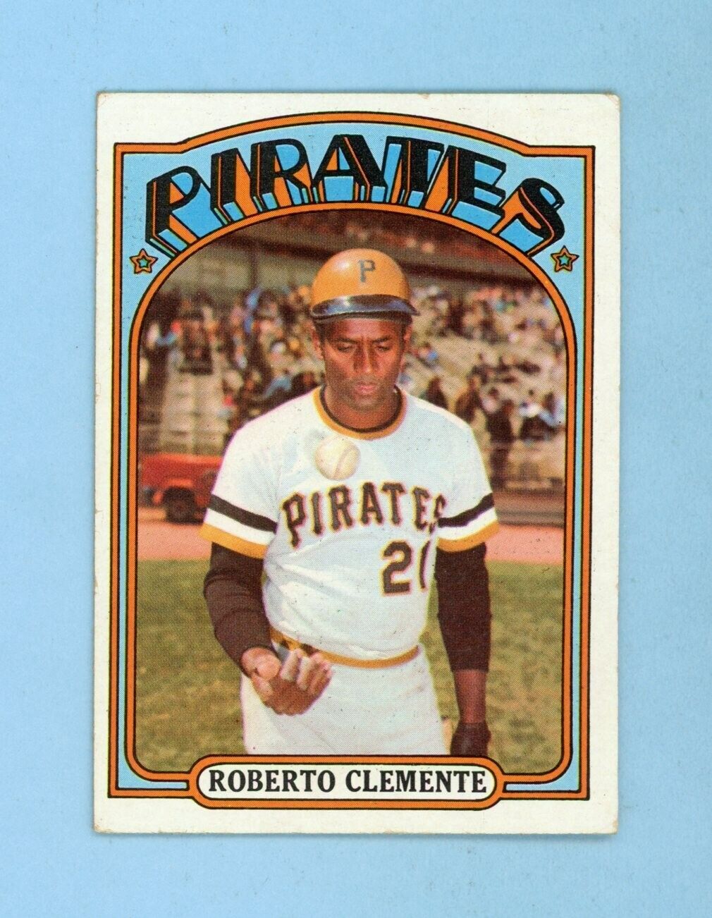 1972 Topps #309 Roberto Clemente Pittsburgh Pirates Baseball Card V/E wk/cs trc